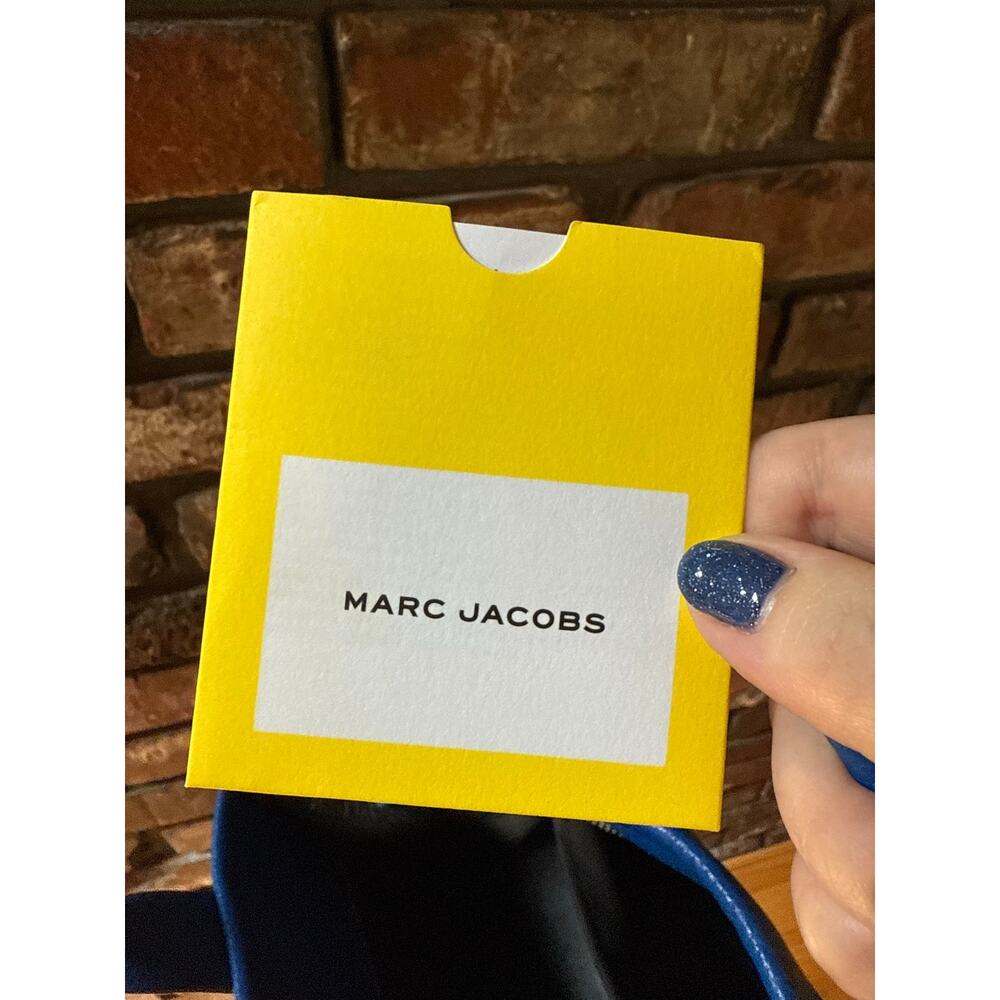 Marc Jacobs The Leather Small Tote Bag - Cobalt/Blue Sea - Picture 9 of 13